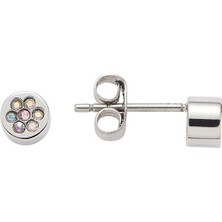 Energetix Manyetik Pastel Tonlu Swarovski® Kristalli Vidalı Küpe