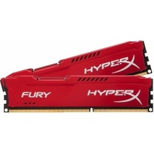 Kingston Hyperx Fury Red 16GB (2X8GB)1866MHZ Ddr3 Ram (HX318C10F/8) 2'li Set