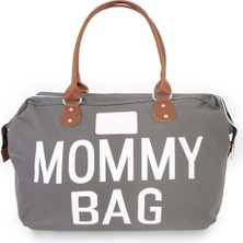 Bundle Island Kadın El Çantası Büyük Boy Anne Bebek Çantası Gri