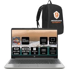 Hp 255 G9 Amd Ryzen 5 5625U 40GB 256GB SSD 15.6'' Fhd W11H Taşınabilir Bilgisayar 723Q2EA & Per4 Çanta 723Q2EAP336