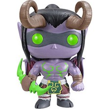 Ruiwen World Of Warcraft Pop 14# Demon Hunter Illidan Bobble Kafa Bebek Figürü (Yurt Dışından)