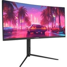 Rampage Raıden RA30R200C 30 200Hz 1ms Auo Va Wfhd Adaptivesync Rgb Pivot Curved Oyuncu Monitörü