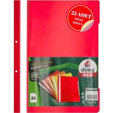 Dosy Telli Dosya Kırmızı 25li Paket