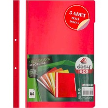 Dosy Telli Dosya Kırmızı 5li Paket