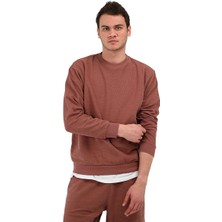 Sportive Sottile Erkek Kahverengi Günlük Stil Sweatshirt 24YETL13D08-KHV