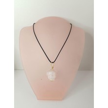 HD Marketim Kolye Doğal Taş El Işi Tel Sarma Tasarım Çakra Charm Takı Kadın Kız Örgü