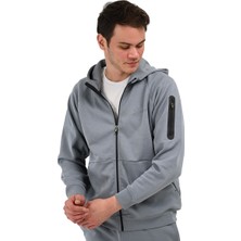 Sportive Terra Erkek Gri Günlük Stil Sweatshirt 24YETL13D03-GRI
