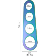 Yaci Shop Çok Renkli Tarzı Paslanmaz Çelik Spagetti Ölçer Makarna Tedbir Aşçı Mutfak Gereçleri Araçları Erişte 4 Delik Ölçme Porsiyon Kontrolü (Yurt Dışından)
