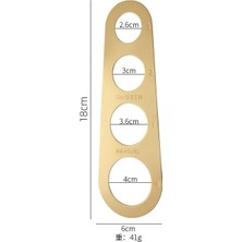 Yaci Shop Altın Tarzı Paslanmaz Çelik Spagetti Ölçer Makarna Tedbir Aşçı Mutfak Gereçleri Araçları Erişte 4 Delik Ölçme Porsiyon Kontrolü (Yurt Dışından)