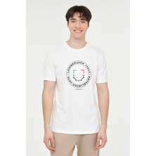 Lumberjack Ml Renato 11Itl1030 4Fx Beyaz Erkek Kısa Kol T-Shirt