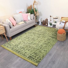 Alperenler Tekstil Şönil Kilim Saçaklı Kaymaz Dokuma Kilim Salon Halısı Mutfak Halısı Balkon Halısı Yolluk Iskandinav