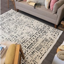 Alperenler Tekstil Şönil Kilim Saçaklı Kaymaz Dokuma Kilim Salon Halısı Mutfak Halısı Balkon Halısı Yolluk Iskandinav