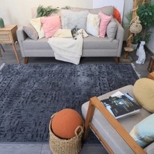 Alperenler Tekstil Şönil Kilim Saçaklı Kaymaz Dokuma Kilim Salon Halısı Mutfak Halısı Balkon Halısı Yolluk Iskandinav