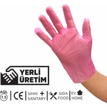 Betaskop Hibrit Elastik Pudrasız Eldiven - Pembe 10 Paket (100'LÜK Kutu)