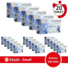 Betaskop Hibrit Elastik Pudrasız Eldiven - Mavi 20 Paket (100'LÜK Kutu)