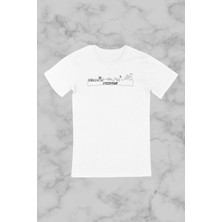 Susam Design Erzurum Şehir Silüeti Baskılı Basic Kadın/ Erkek Özel Tasarım T-Shirt