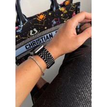 Bushco Store Apple Watch Siyah Renkli Paslanmaz Çelik Kordon 38-40-41 mm