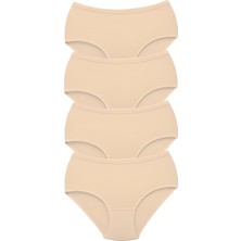 Mbb E-Ticaret Mbb Eticaret 4 Adet Tutku Kadın Yüksek Bel Bato Kalın Lastik Külot