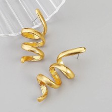 Demokan Kadın Küpe Yay Tasarım Çelik Küpe