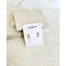 Demokan Kadın Özel Tasarım Yıldız Taş Inci Küpe