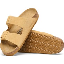 Birkenstock Krem Erkek Süet Terlik 1027727 Arızona