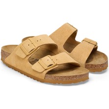 Birkenstock Krem Erkek Süet Terlik 1027727 Arızona