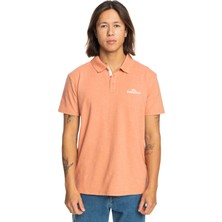 Quiksilver Baskılı Pembe Erkek Polo T-Shirt EQYKT04334_POLO Stretch