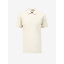 Wrangler Ekru Erkek Polo T-Shirt W241557104 Kısa Kollu Polo T-Shirt
