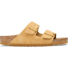 Birkenstock Krem Erkek Süet Terlik 1027727 Arızona