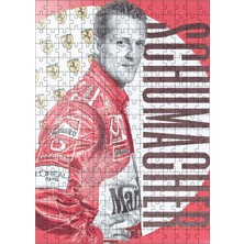 Karizma Tablo Ahşap Mdf Puzzle Yapboz Michael Schumacher Formula 1  255 Parça 35*50 cm