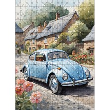 Karizma Tablo Ahşap Mdf Puzzle Yapboz Kaplumbağa Araba 255 Parça 35*50 cm