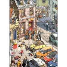 Karizma Tablo Ahşap Mdf Puzzle Yapboz Şehirde Yaşam 120 Parça 25*35 cm