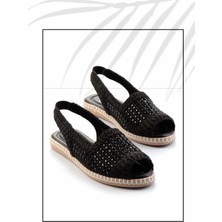 Siyah Örgü   Kadın Espadril K05117155016