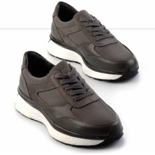 Gri Nubuk Hakiki Deri Erkek Sneaker E01556083001