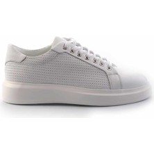 Beyaz Hakiki Deri Erkek Sneaker E01442111103