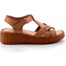 Taba Hakiki Deri Kadın Sandalet K05763091803