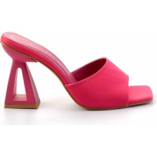 Mat Fuşya Saten   Kadın Terlik K04997501538