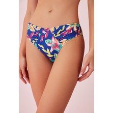 Suwen Pileli Desenli Bikini Alt