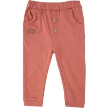 Bebelop Unisex Bebek Bel Lastikli Cepli Tek Alt Eşofman Altı Penye