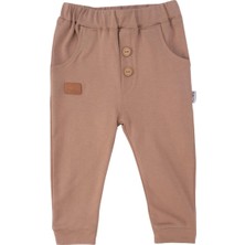 Bebelop Unisex Bebek Bel Lastikli Cepli Tek Alt Eşofman Altı Penye