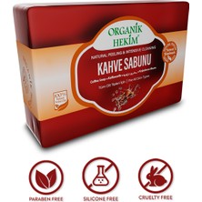 Organik Hekim Kahve Özlü Sabun Coffee Extract Soap Kahve Sabunu 140 Gram