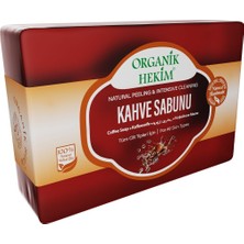 Organik Hekim Kahve Özlü Sabun Coffee Extract Soap Kahve Sabunu 140 Gram