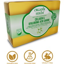 Organik Hekim Doğal Peeling Etkili Yaşlanma Karşıtı Yoğun Nemlendirici Kolajen - Hyaluronic Sabunu 140 gr