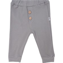 Bebelop Unisex Bebek Bel Lastikli Raporlu Cepli Tek Alt Eşofman Altı