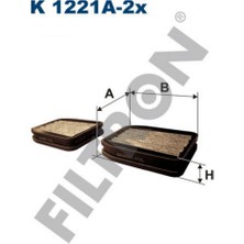 Filtron Kabin Filtresi Mercedes E-Class W211 02 08 Karbonlu 18051