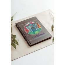 Saltan Art Eskişehir Odunpazarı Evleri Şehir Tasarım Ahşap Kapaklı Defter Kraft Kağıt Özel Tasarım