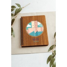 Saltan Art Rize Zilkale Şehir Tasarım Ahşap Kapaklı Defter Kraft Kağıt Özel Tasarım