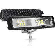 FZ Garage Beyaz LED Off Road Sis Panjur Farı Çalışma Lambası 16 LED 12-24V 24W