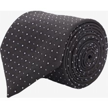 ALTINYILDIZ CLASSICS Erkek Siyah-Beyaz Desenli Kravat