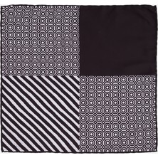 ALTINYILDIZ CLASSICS Erkek Siyah-Beyaz Desenli Mendil